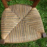 2 old Provençal-style straw chairs