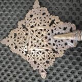 Ethiopian bronze processional cross 19th