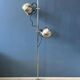 Mid-century vintage floor lamp Herda "Eyeball" in silver