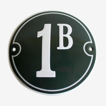 Enamelled street sign 1B