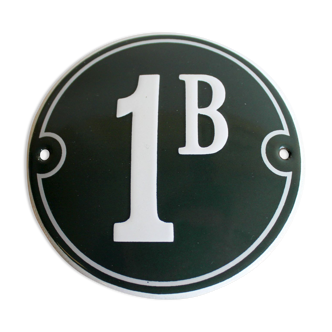 Enamelled street sign 1B