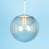 Lustre Limburg in brass with smoked glass ball, Germany, 1970s