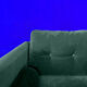 Green velvet sofa 3 places