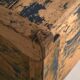 Antique chest painted blue made of pine – Central Europe, circa 1870