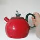 Bouilloire émaillée décorative en forme de pomme
