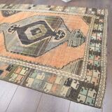 1980s anatolian vintage runner rug 112x358 cm