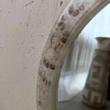 Vintage shell mirror handmade from the 70s.