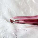 Coupe Val Saint Lambert VSL rose Belgique vide poche