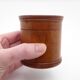 Round wooden box