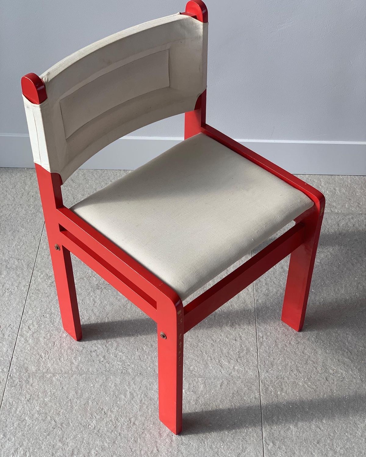Vintage chair and children's desk, german 80s