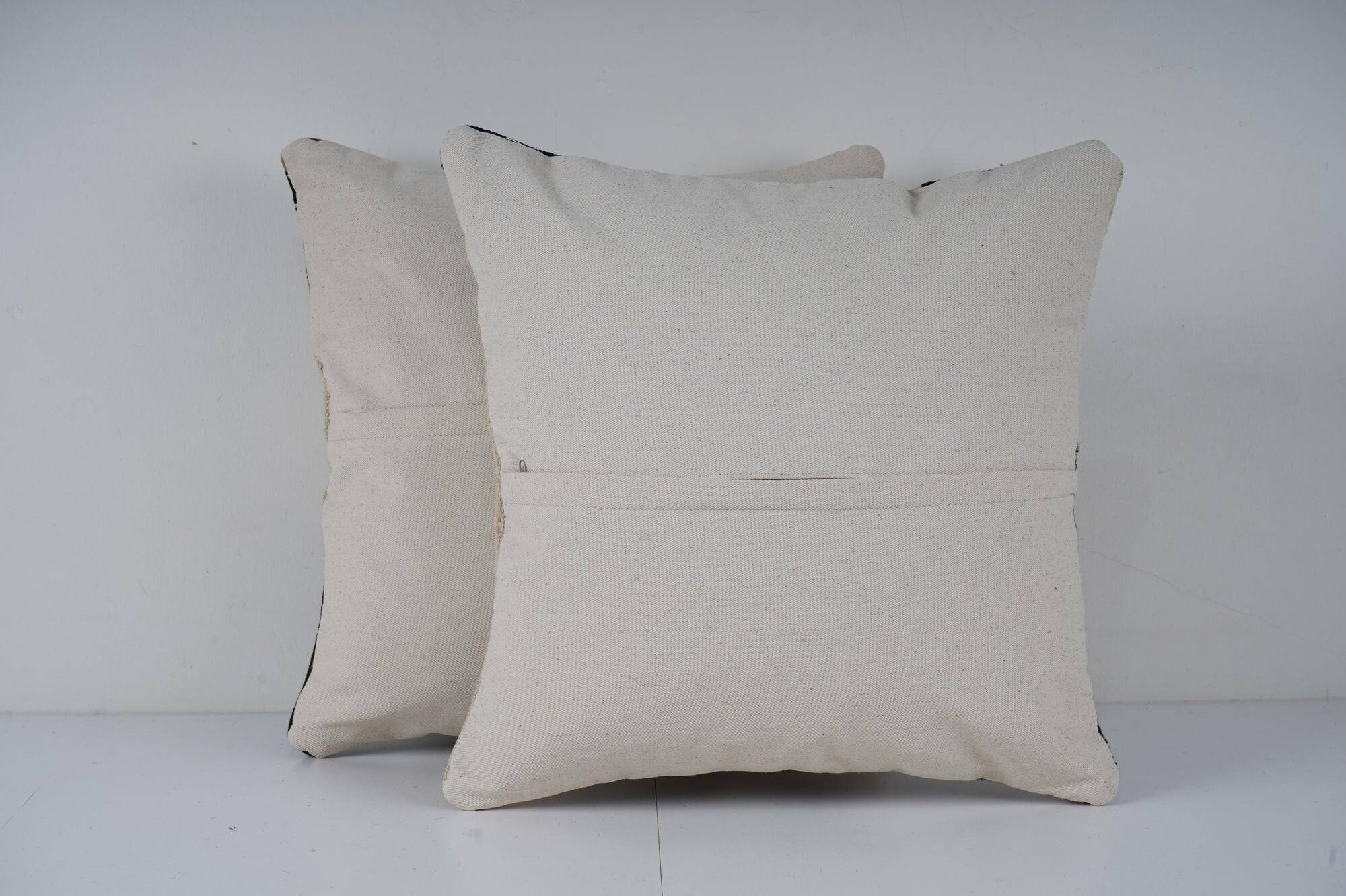 Set of 2 vintage kilim cushion covers 51x51 cm
