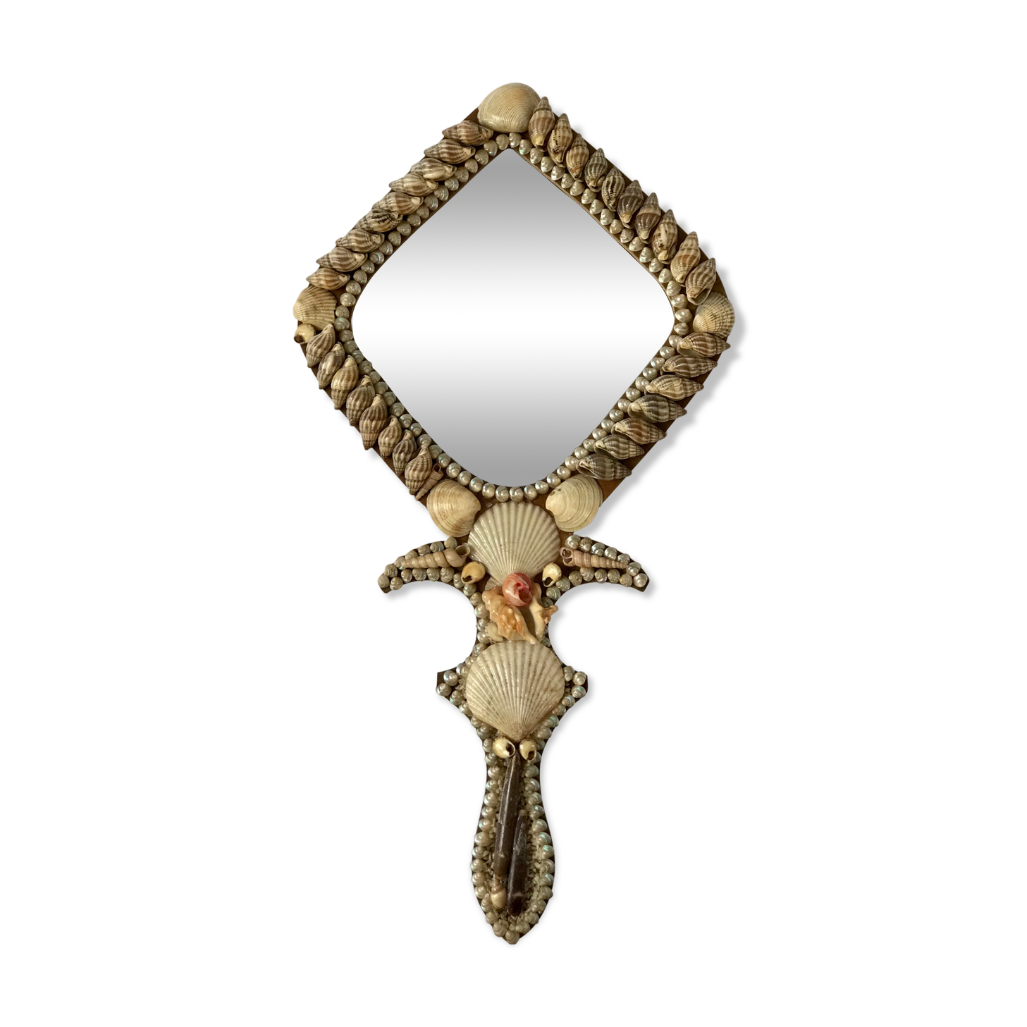 Miroir coquillages vintage