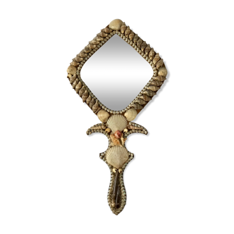 Vintage seashell mirror