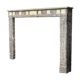 Louis XVI Style Fireplace In Marble Grey Saint Anne And White De Carrara