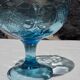 Set de 6 coupes à glaces en verre bleu