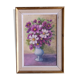 Signed flower painting