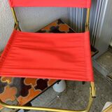 Vintage low folding Lafuma chair