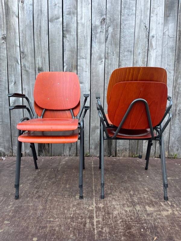 Vintage Kho Liang Ie industrial chair, Dutch design