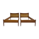 Pair of teak and rattan bed frames by Børge Mogensen