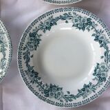 8 vintage hollow plates Terre de Fer
