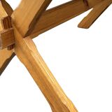 Vintage dining table pinewood 1960 minimalist dining table