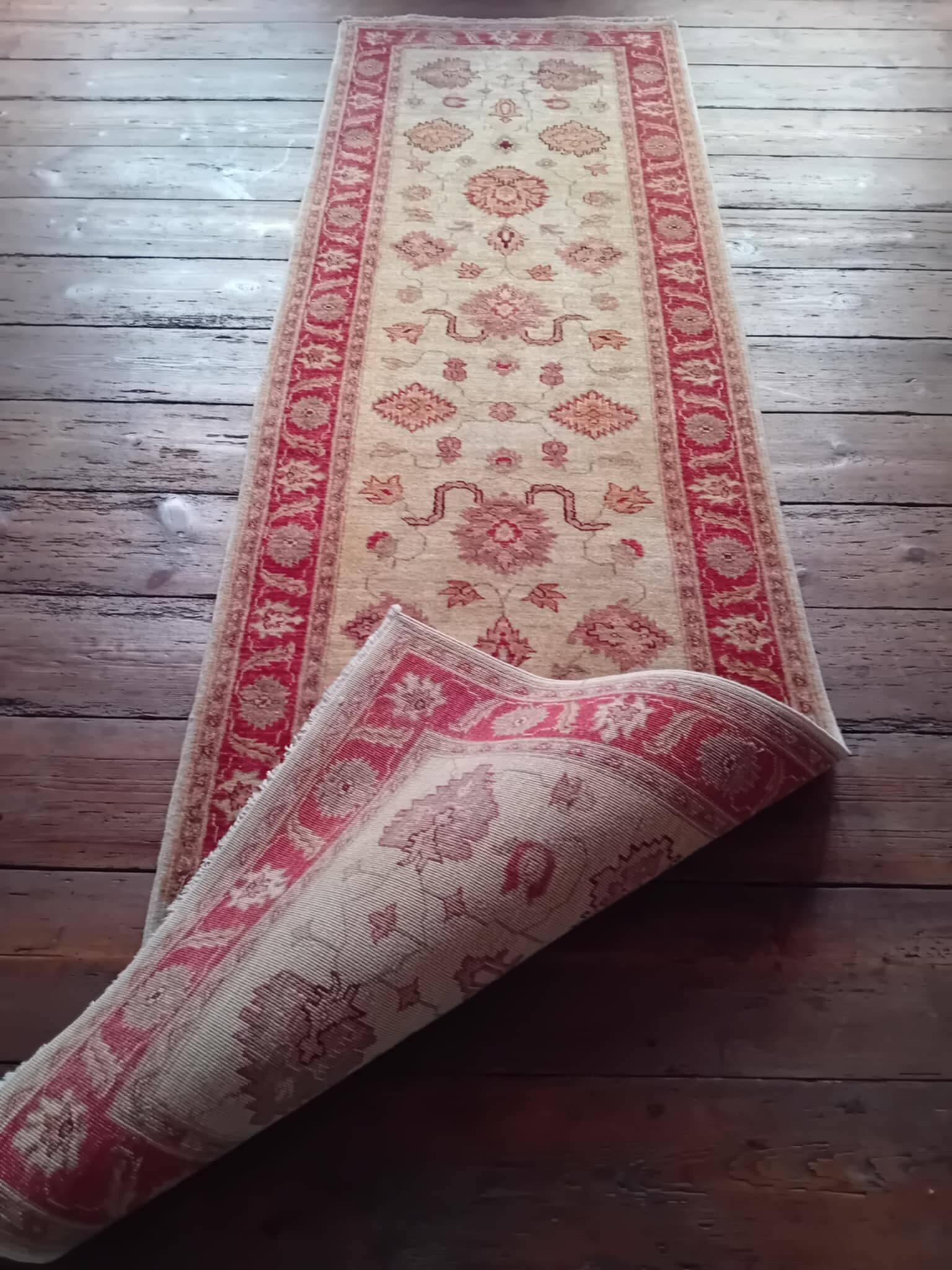 Pakistani Farahan Handmade Runner Rug 270x80cm