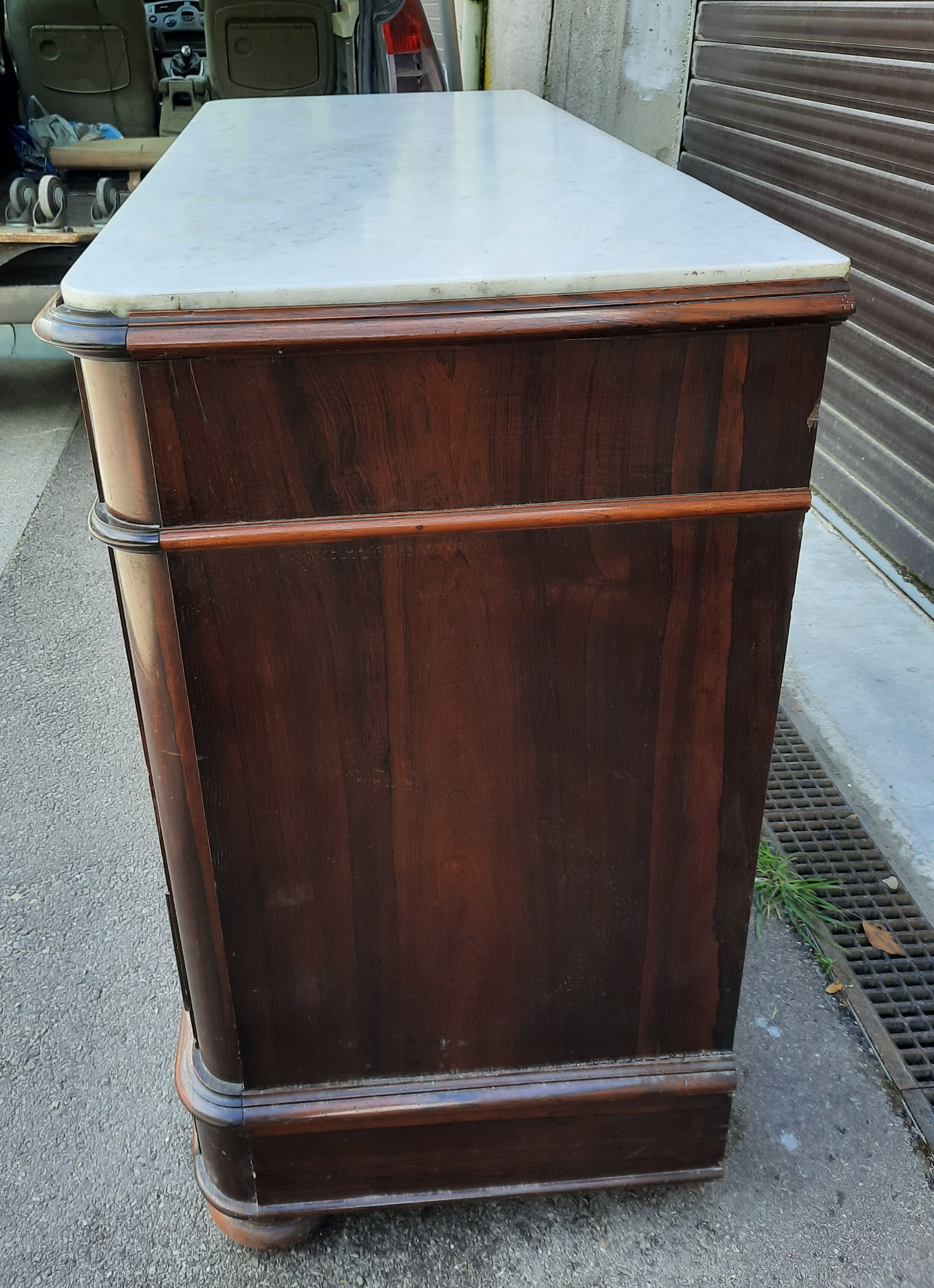 Rosewood plating chest of drawers from the 19th century