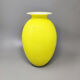 1960s yellow vase by dogi in murano glass. made in italy