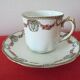 Lot 4 coffee cups and ss-cups Limoges porcelain