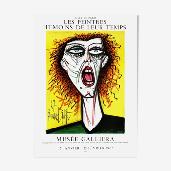 Affiche Bernard Buffet 1968 musée galliera