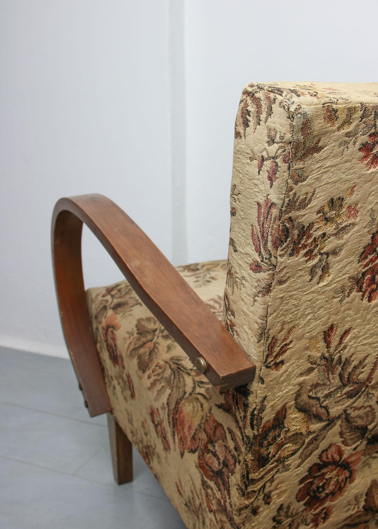 Mid-century Bentwood Jindrich Halabala Armchair, 1950s