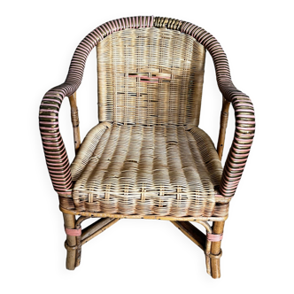 Rattan armchair for children