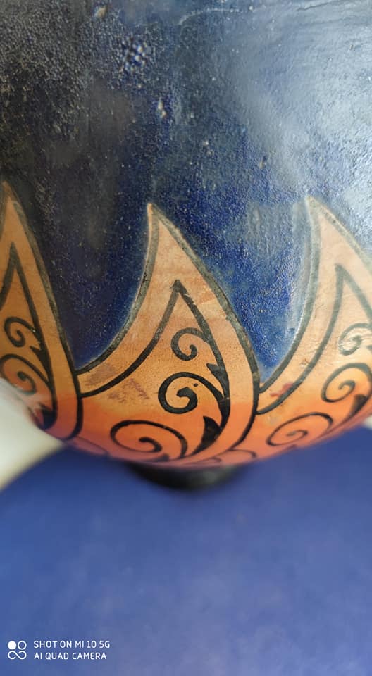 Ceramic vase by Yvonne Brunet in 1931