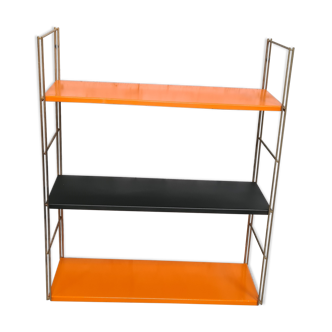 Etagere 1960  string acier 60x17x48 montant  lergere oxidation