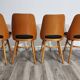 Dining Chairs by Radomir Hoffman for Ton, 1950s, Set of 4