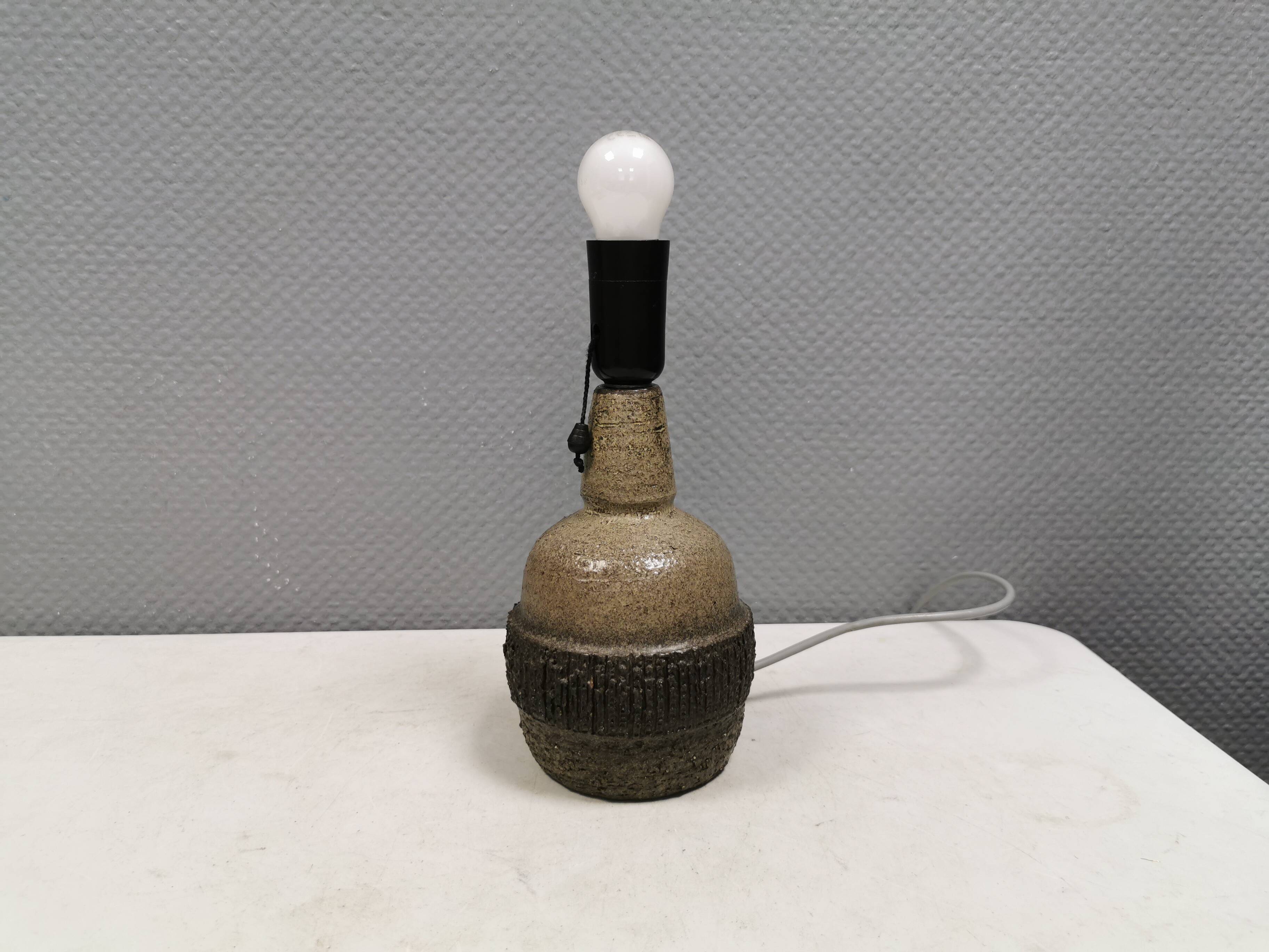Ceramic table lamp, Danish from the 1970s-80s.