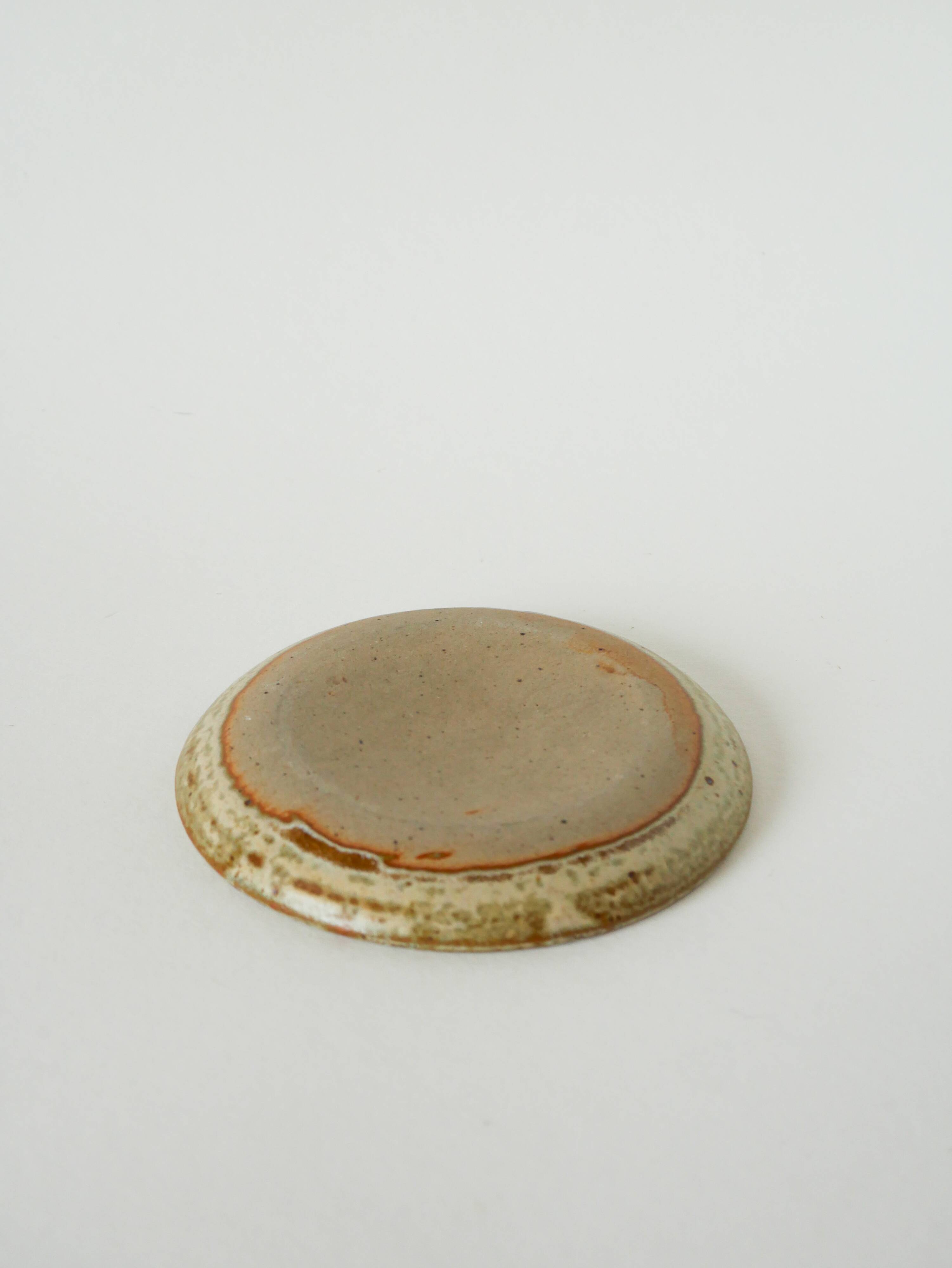 Glazed stoneware pocket tray, 1970