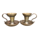 Pair of bronze candlesticks