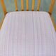 Set of four dining chairs from the 1970s with fabric seat and wooden frame