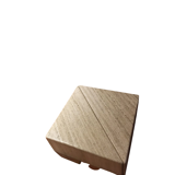 Travertine gigote table - 1970