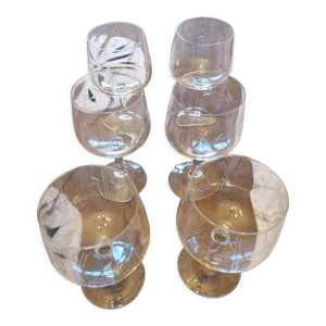 6 verres cristal vin