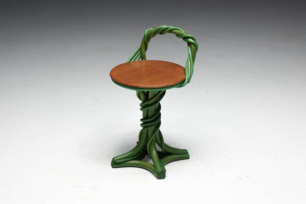 Tabourets fantaisistes en forme de vigne, France, fin du XXe siècle