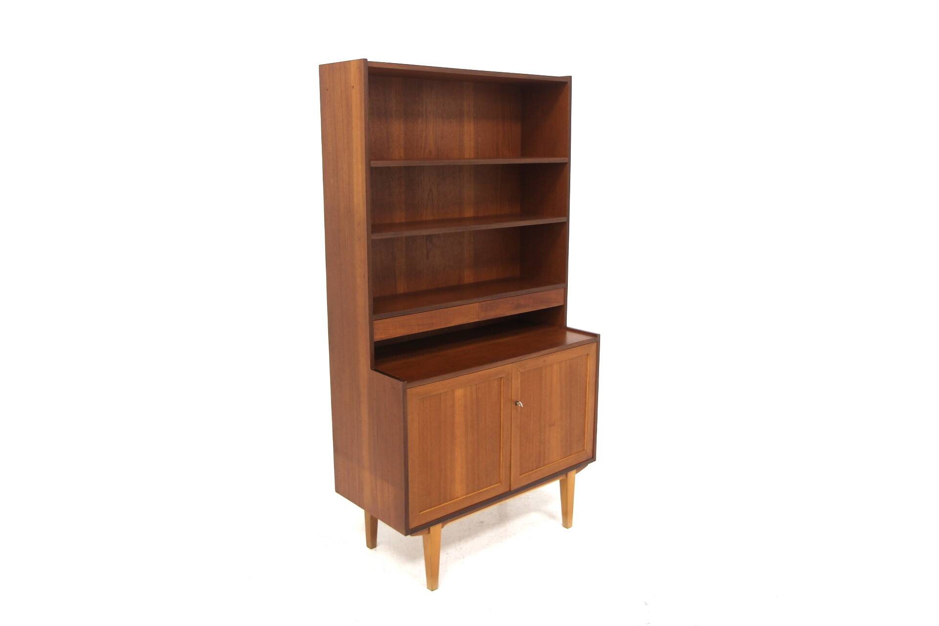 Scandinavian teak bookcase, Sweden, 1950