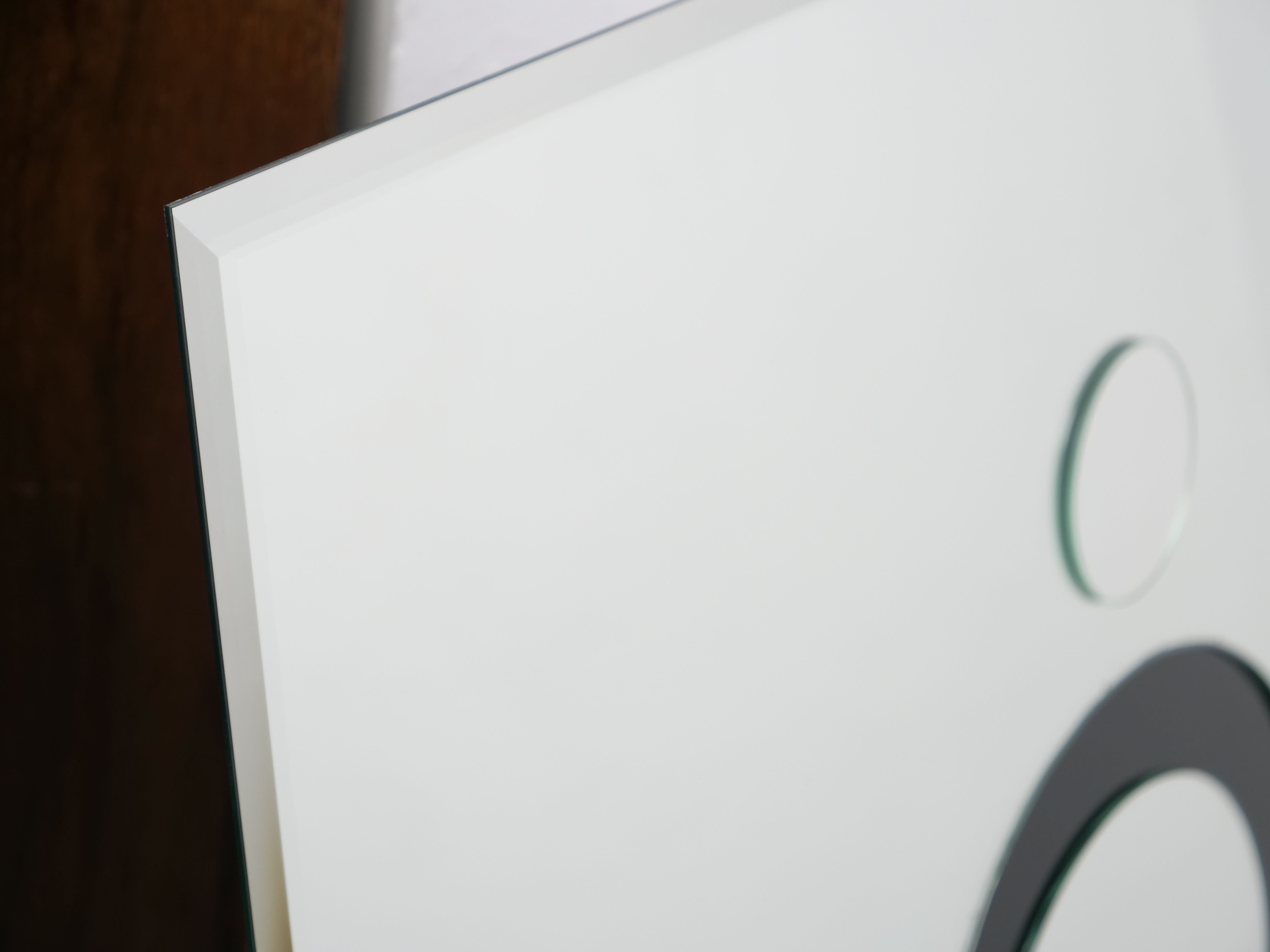 large decorative relief mirror 1980