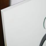 large decorative relief mirror 1980