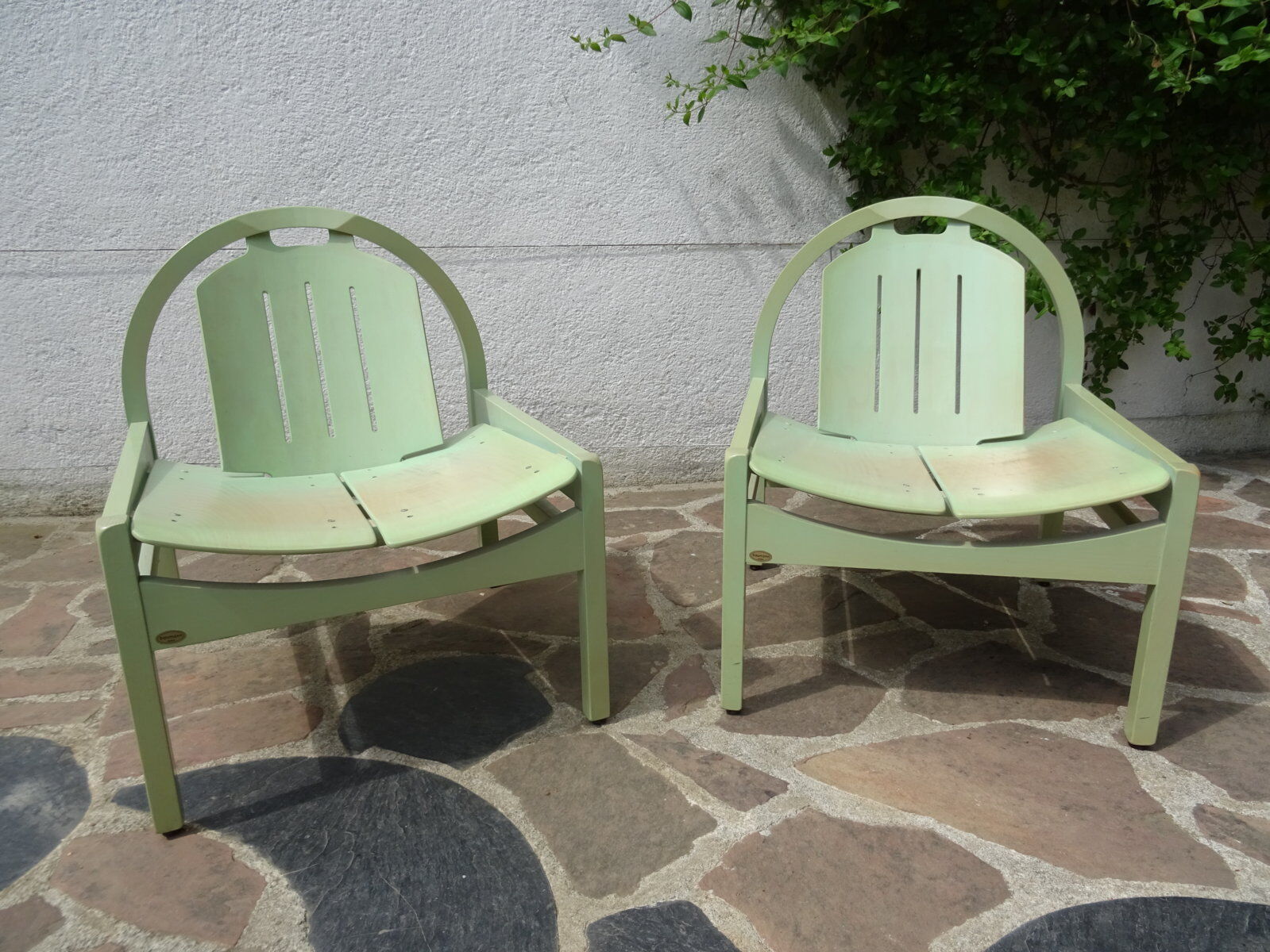 Pair of baumann argos model armchairs
