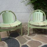 Pair of baumann argos model armchairs