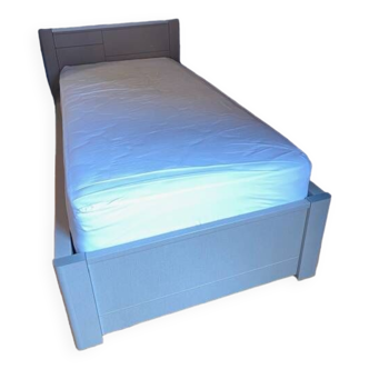 Lit simple 90x190 - marque gautier - matelas stressless