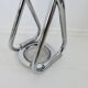 Chrome metal umbrella stand, space age, modernist, futuristic, 70's