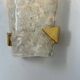 Vintage Hillebrand wall lamp, brass and Murano glass, Germany 1960s
